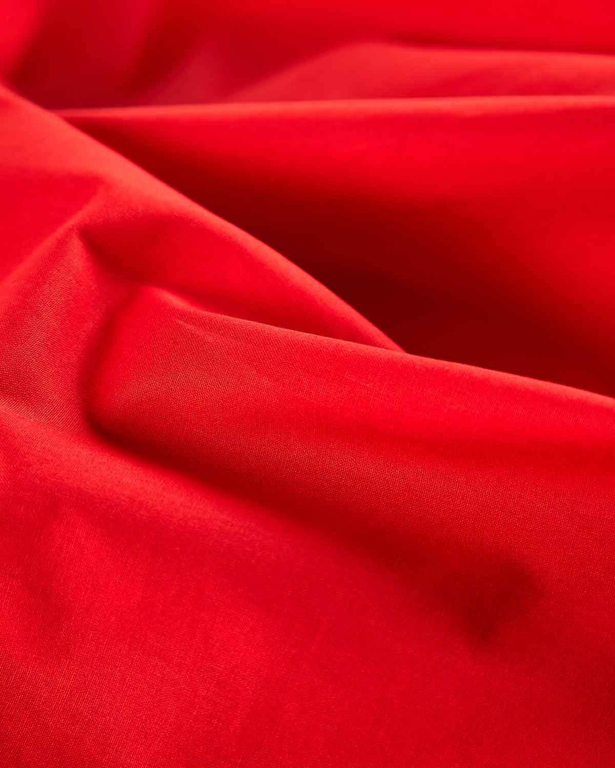 Lavish Sateen Fitted Sheet - Red