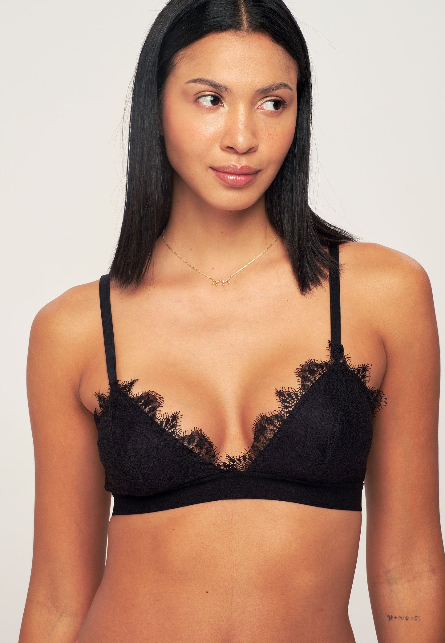ATHENA BRALETTE - Triangle lace bra - fiore black