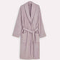 Ribbed Cotton Bathrobe - Dark Purple