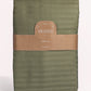 Sateen Stripe - Core Bedding Set - Oil Green & Gold
