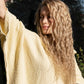 Cocoon Cotton Poncho-Yellow