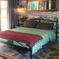 Stone Cotton Throw - Burgundy
