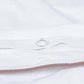 Classic Percale Duvet Cover- White with Peach Piped Edge