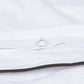 Classic Percale - Core Bedding Set - White with Anthracite Piped Edge