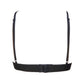 Cross Strap Lined Triangle Lace Bra Daisy Black