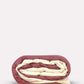 Reversible Percale Duvet Cover- Carmine & Ecru