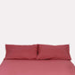 Classic Percale - Fitted Sheet Set- Carmine