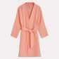 Muslin Cotton Bathrobe - Peach - Ocoza