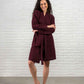 Muslin Cotton Bathrobe - Mulberry