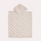 Rainbow Muslin Baby Poncho - White & Pastel Colours - Ocoza
