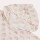 Rainbow Muslin Baby Poncho - White & Pastel Colours - Ocoza