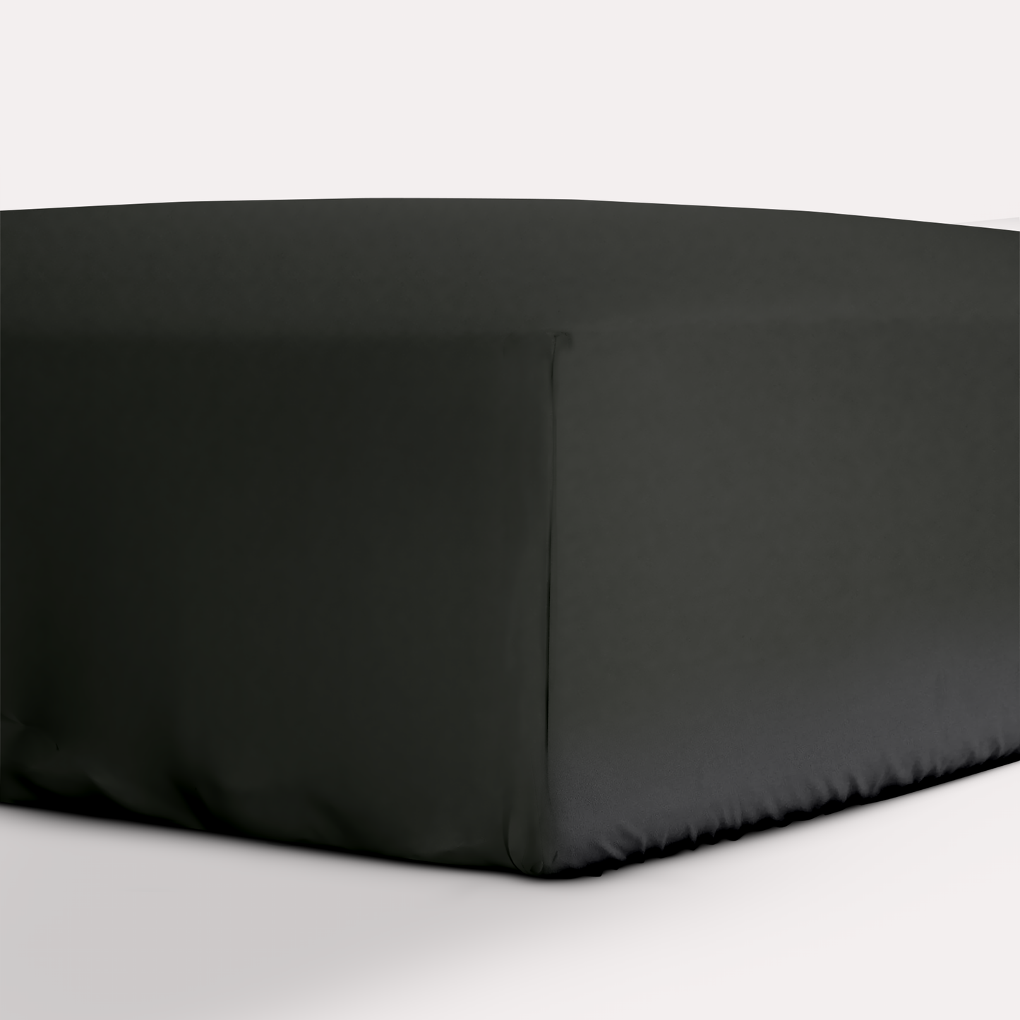 Classic Percale - Fitted Sheet Set- Anthracite with White Piped