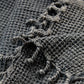 Waffle Cotton Blanket - Indigo