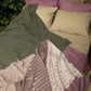 Stone Cotton Throw - Green