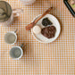 Checked Cotton Table Cloth - Orange - Ocoza