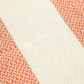 Cotton Peshtemal Towel-Orange & White