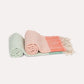 Cotton Peshtemal Towel-Green & White