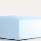 Lavish Sateen Fitted Sheet - Light Blue - Ocoza