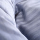 Sateen Stripe - Duvet Cover Set - Dark Grey