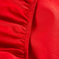 Reversible Percale Bedding Set - Fuchsia & Red