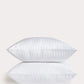 Sateen Stripe Pillowcase 2pcs - White