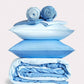 Reversible Sateen Bedding Set - Blue & Baby Blue