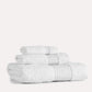 Plush Spa Cotton Towel Set 3pcs - White - Ocoza
