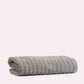 Cotton Ribbed Towel Set - Dark Grey (2 Towels)