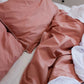Classic Percale Pillowcase 2pcs- Peach with White Pipe Edge