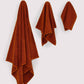 Cotton Willow Towel Set - Mustard (3 Towels)