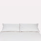 Classic Percale - Fitted Sheet Set- White with Anthracite Piped Edge