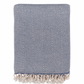 Herringbone Wool Throw - Denim