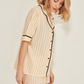 Cotton Woven Pyjama Set - Yellow